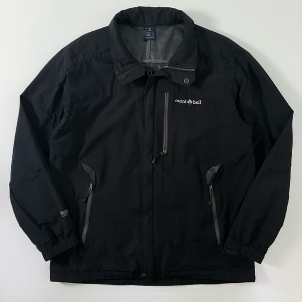 Montbell  몽벨 고어텍스 블랙 윈드브레이크 자켓 