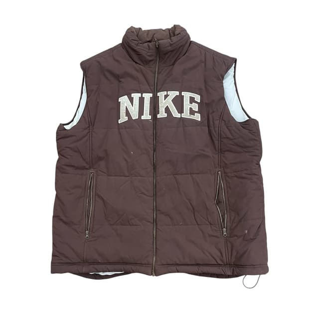 나이키 패딩 조끼 브라운