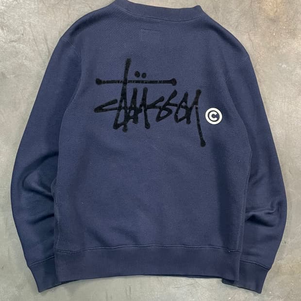 스투시 X 챔피온 스탁로고 스웻셔츠