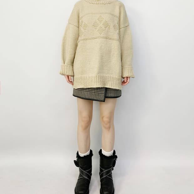 빈티지 핸드메이드 니트