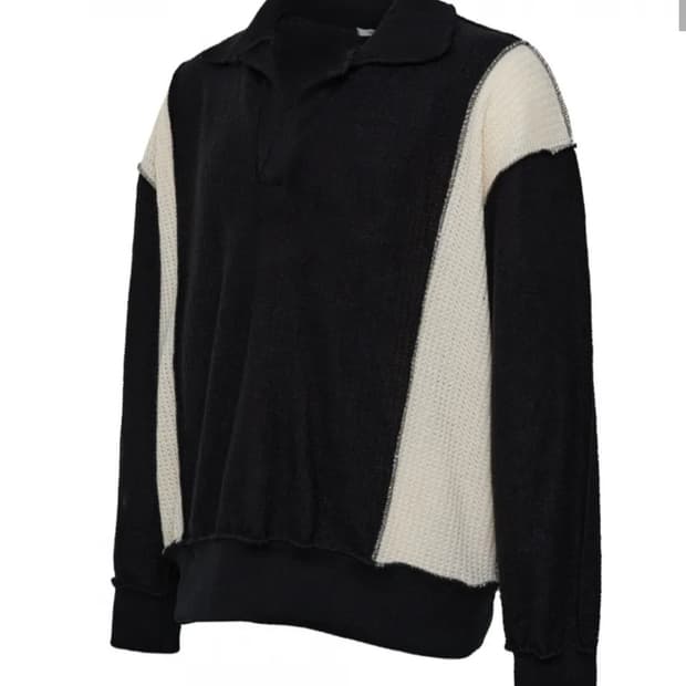 레씨토 패치워크 울 니트