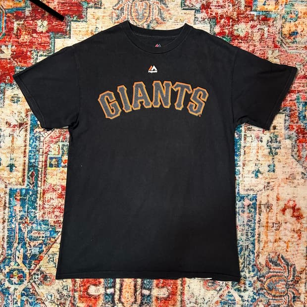 [M] 마제스틱 샌프란시스코 자이언츠 로고 프린팅 반팔