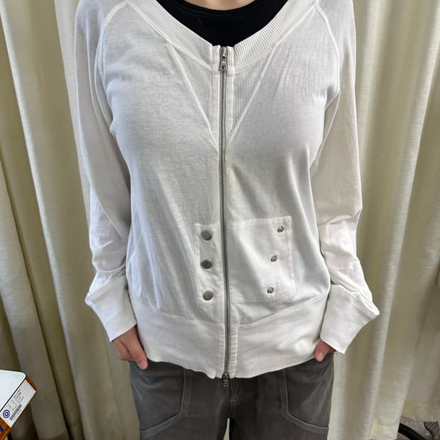 DRESS VAN Noten 흰색 니트 재킷