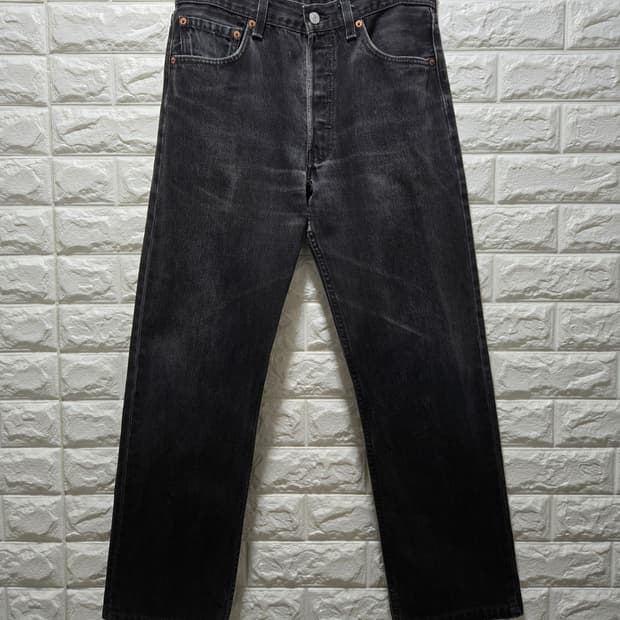 리바이스 501 Made in USA 흑청 데님팬츠 31~32