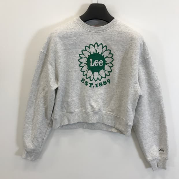 LEE 우먼 플라워 크롭맨투맨 [M]