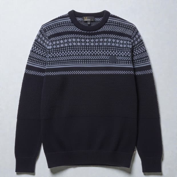 100)FREDPERRY 프레드페리 램스울 니트