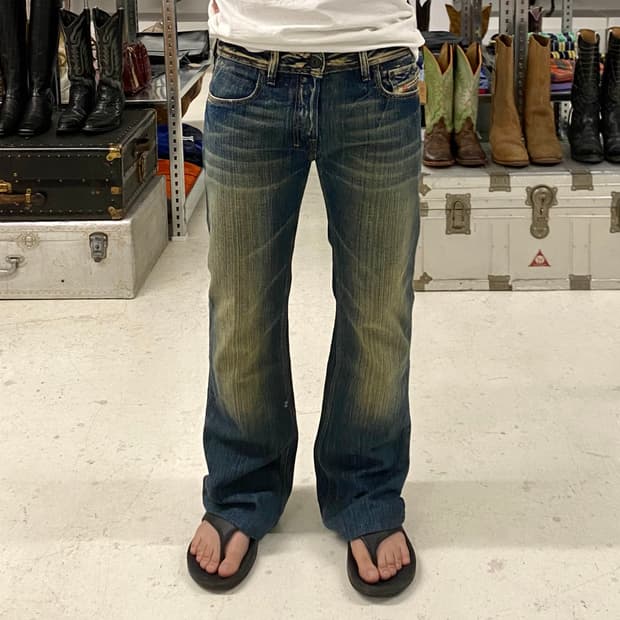 DIESEL zathan boots-cut denim pants 디젤