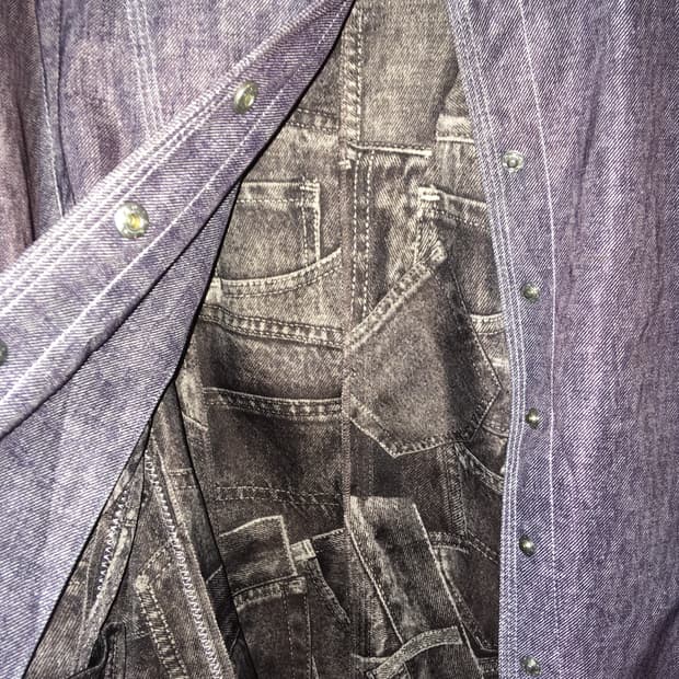 빈티지 퍼플 워싱 자켓