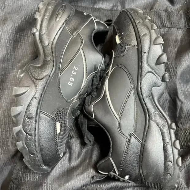 23.65 블랙 스니커즈 운동화 280