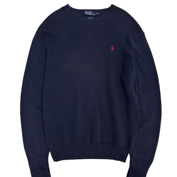 00s 폴로 코튼니트 네이비 (L)