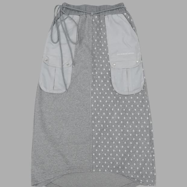 [새상품]더뮤지엄비지터 DOT MIXED MAXI SKIRT 치마 스커트