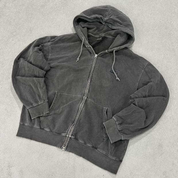 트레블 후드집업 차콜 그레이 XL