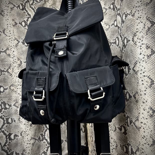 [00’s] Multi Pocket Nylon Backpack