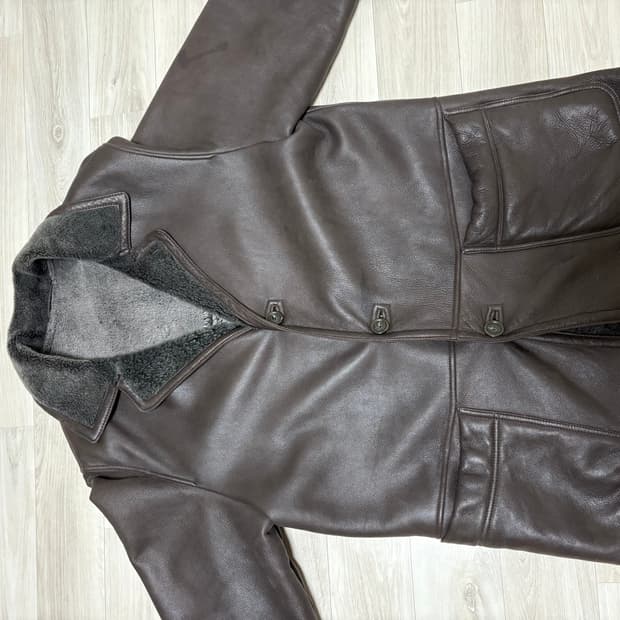 🇮🇹 명품 Bruno Magli✨ 남성 무스탕 코트 🧥 사이즈 10