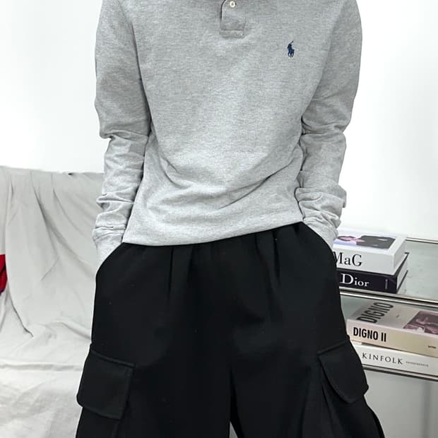 폴로 랄프로렌 그레이 긴팔 pk M