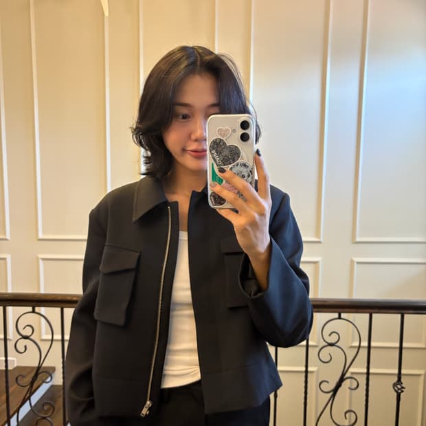 오르 지퍼 자켓