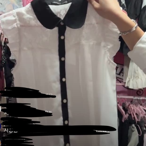 공겜여주 셔츠 블라우스 핑크세스 일본 빈티지 히메갸루 일브 로걀