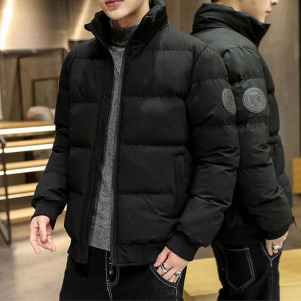패딩점퍼 남성용 심플 패딩자켓 겨울 방한점퍼 자켓 두툼한 겨울 방한잠바
