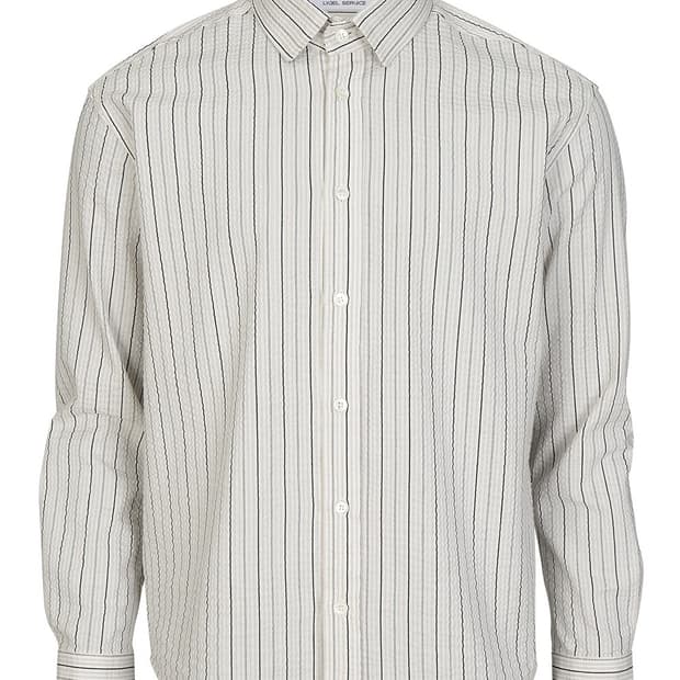 구매)contour stripe crop shirt 1~2 사이즈