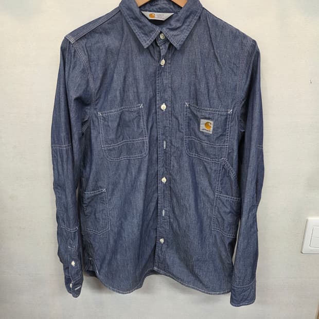 칼하트 아웃도어 motor 멀티포켓 스티치 데님셔츠 긴팔 m