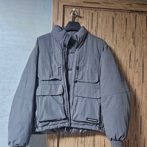 [xs] 세컨모놀로그 숏패딩 다크그레이