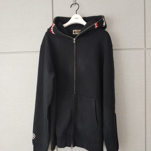 [XL]베이프 2ND 블랙 샤크후드집업