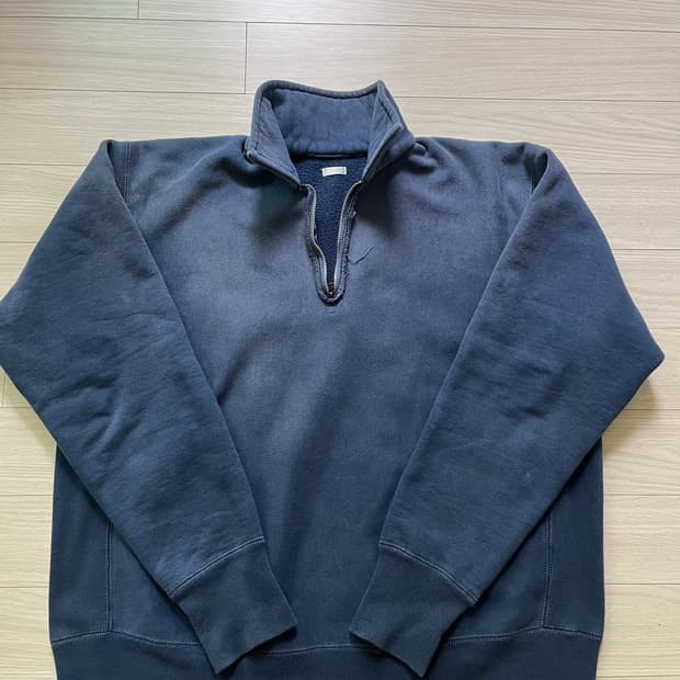 아프레쎄 하프 집업 네이비