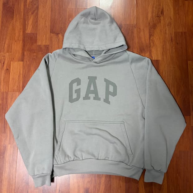 이지 갭 후드 그레이 L