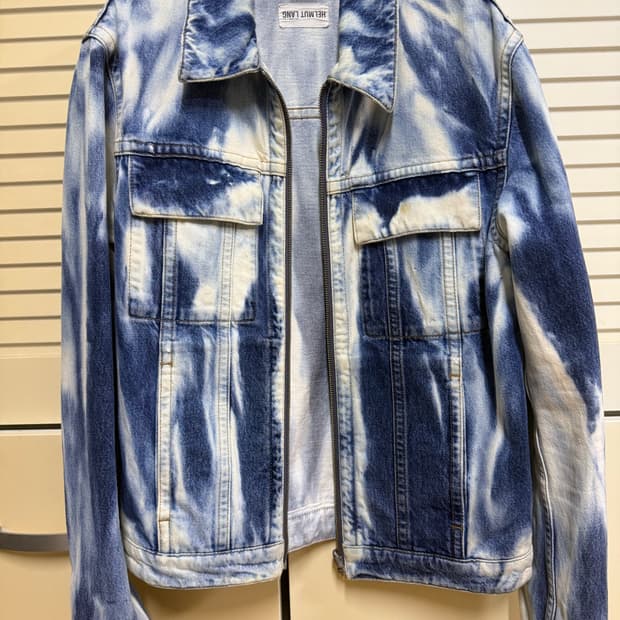 헬무트랭 블리치드87 데님 리버시블 자켓 