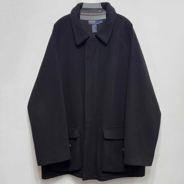 폴로 랄프로렌 울 롱 코트