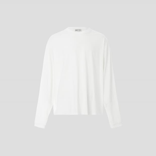 [새상품] 렉토 RC 로고 자카드 패치 오버사이즈 티셔츠 화이트