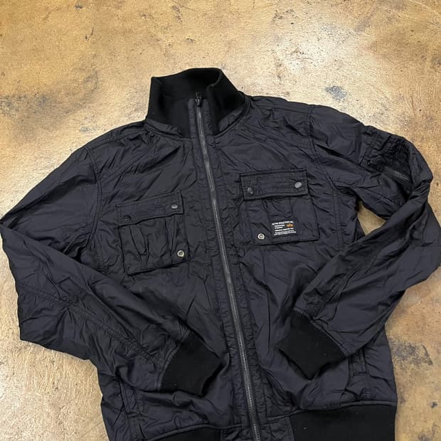 [정품/M] 알파인더스트리 블랙 봄버 자켓 b17