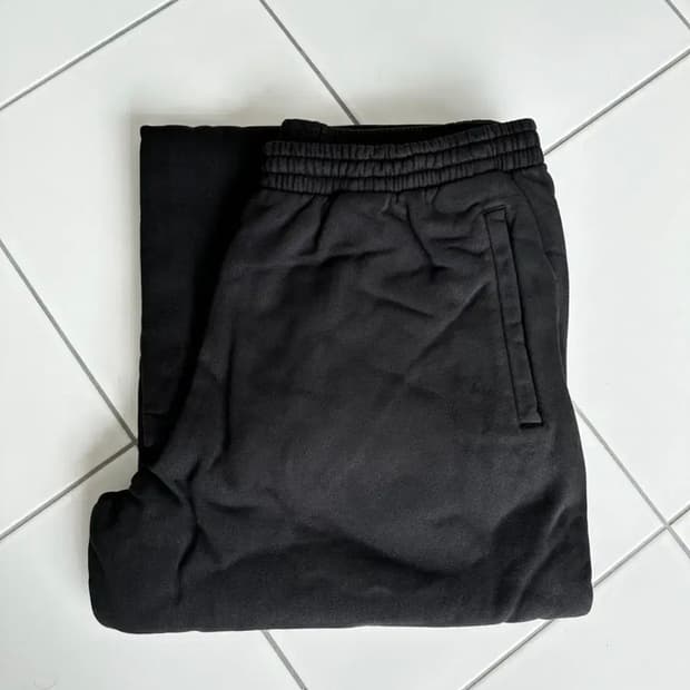 이지갭 헤비 스웨트 팬츠 블랙 L