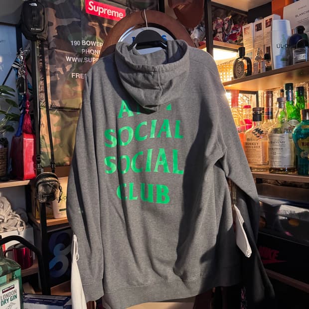 Xl 안티소셜소셜클럽 스네이크 후디 그레이