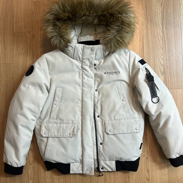 🖤 디스커버리 익스페디션 아이보리 숏패딩 판매 🖤