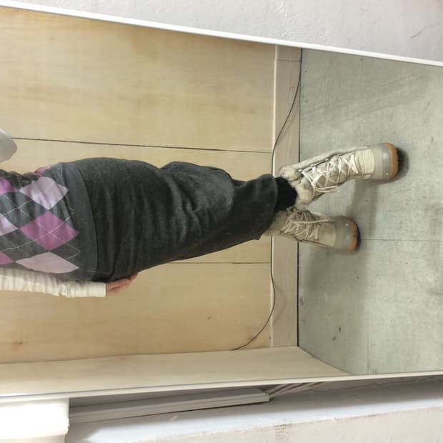 [직수입] 빈티지 울 스커트 브라운