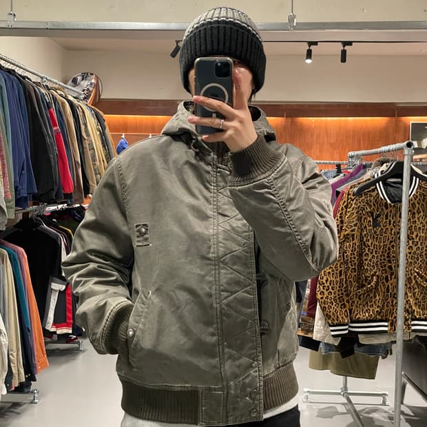 90s 빈티지 탱커 스타일 자켓 