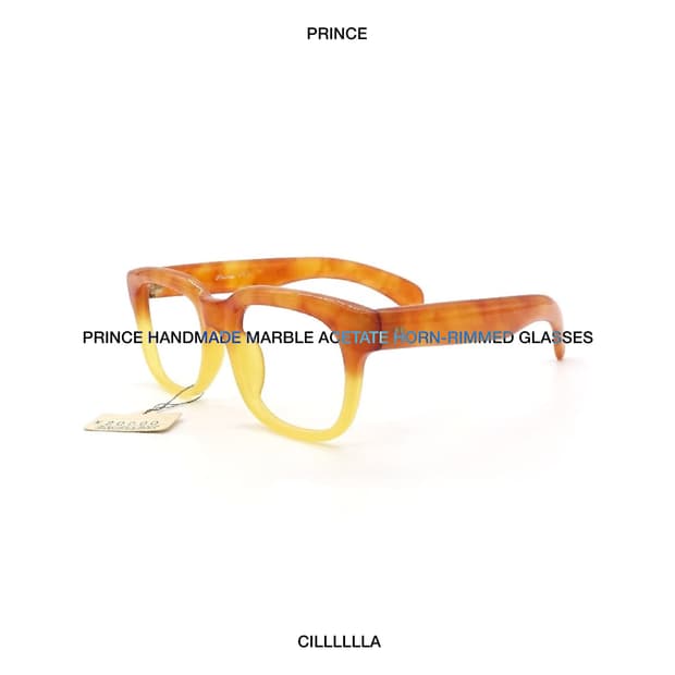 Prince 프린스 수제 마블 아세테이트 뿔테 안경