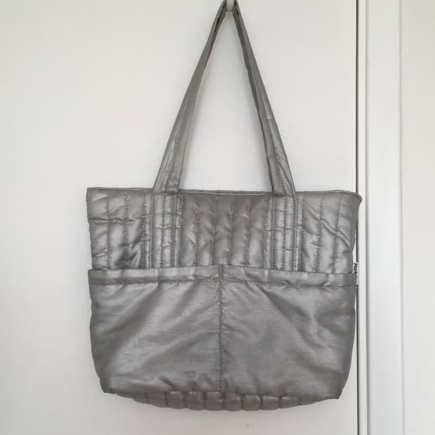 Plantation Issey Miyake silver bag