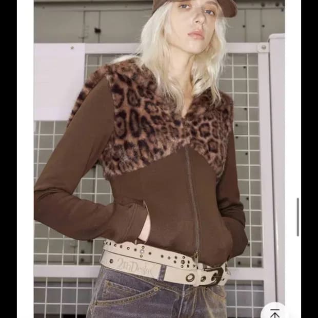 TESTMECHANISM Punk Letter Suede 벨트 아이보리