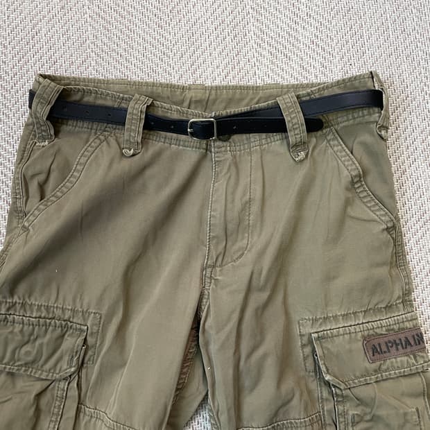 빈티지 레더 벨트