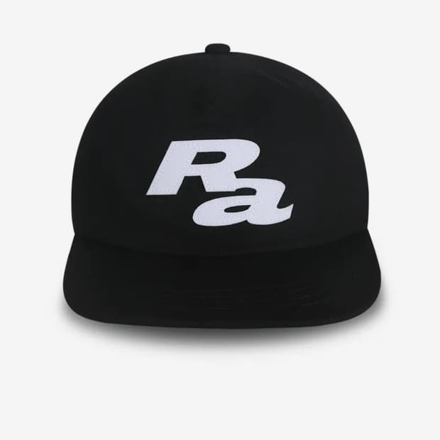 그램아운스파운드 RA Font 5-Panel Cap_Black