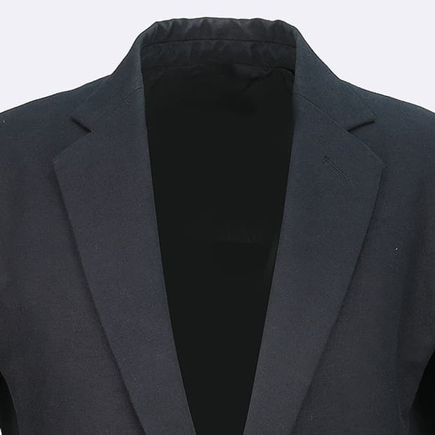 릭오웬스 다크 네이비 컬러 코튼자켓