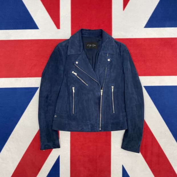 염소가죽 라이더자켓 여성 85 실측 44-55