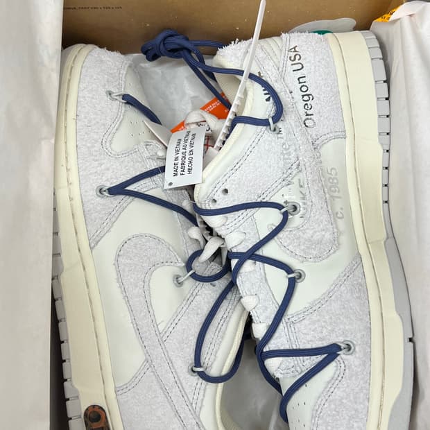 나이키 x 오프화이트 덩크 로우 더 50 - 로트 18