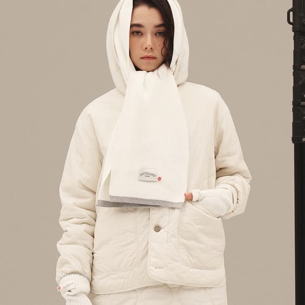 커버낫 숏 퀄팅 자켓 에크루 