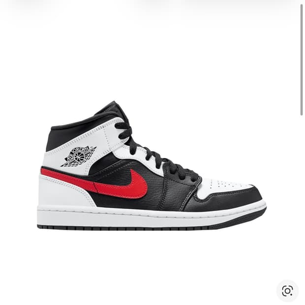 Jordan 1 Mid Black Chile Red
