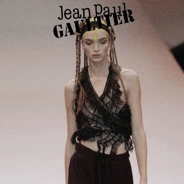Jean Paul Gaultier lace halter top