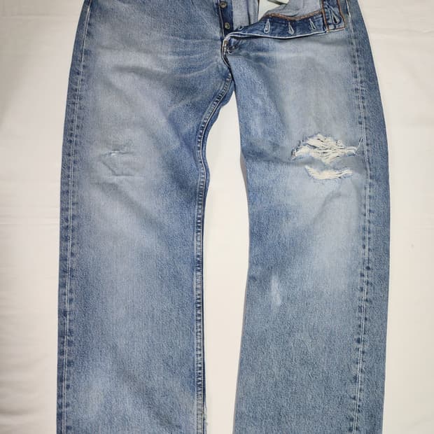 리바이스 501 청바지 연청 데님 MADE IN KOREA W86L86