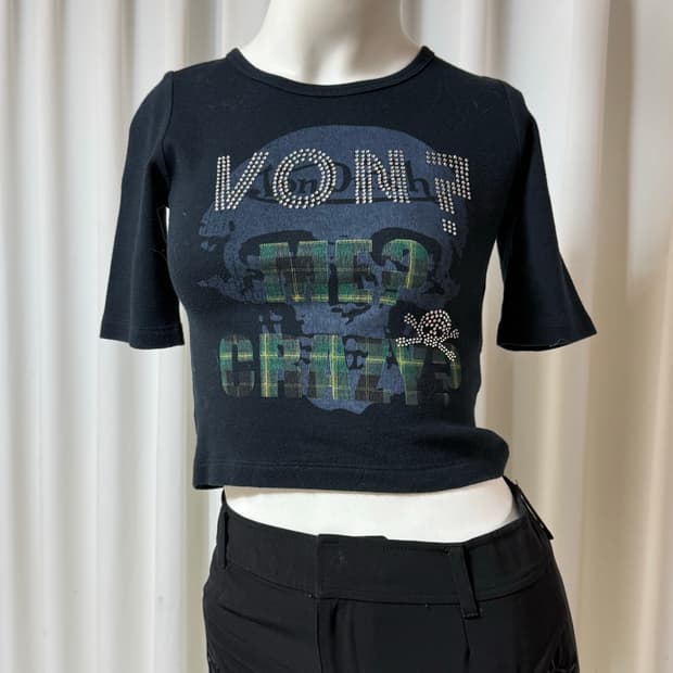 본더치 y2k 빈티지 크롭 탑